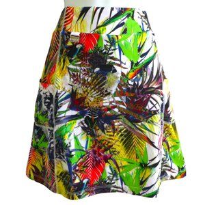 SKoRT Nancy Lopez Pro Multicolor Tropical White Under Shorts Side Pockets S